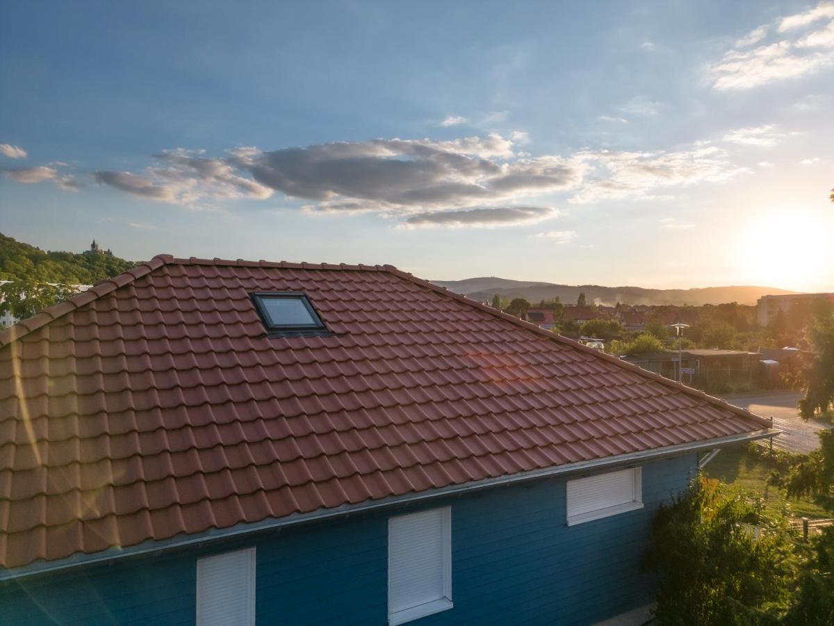Blaues Ferienhaus Wernigerode Buitenkant foto