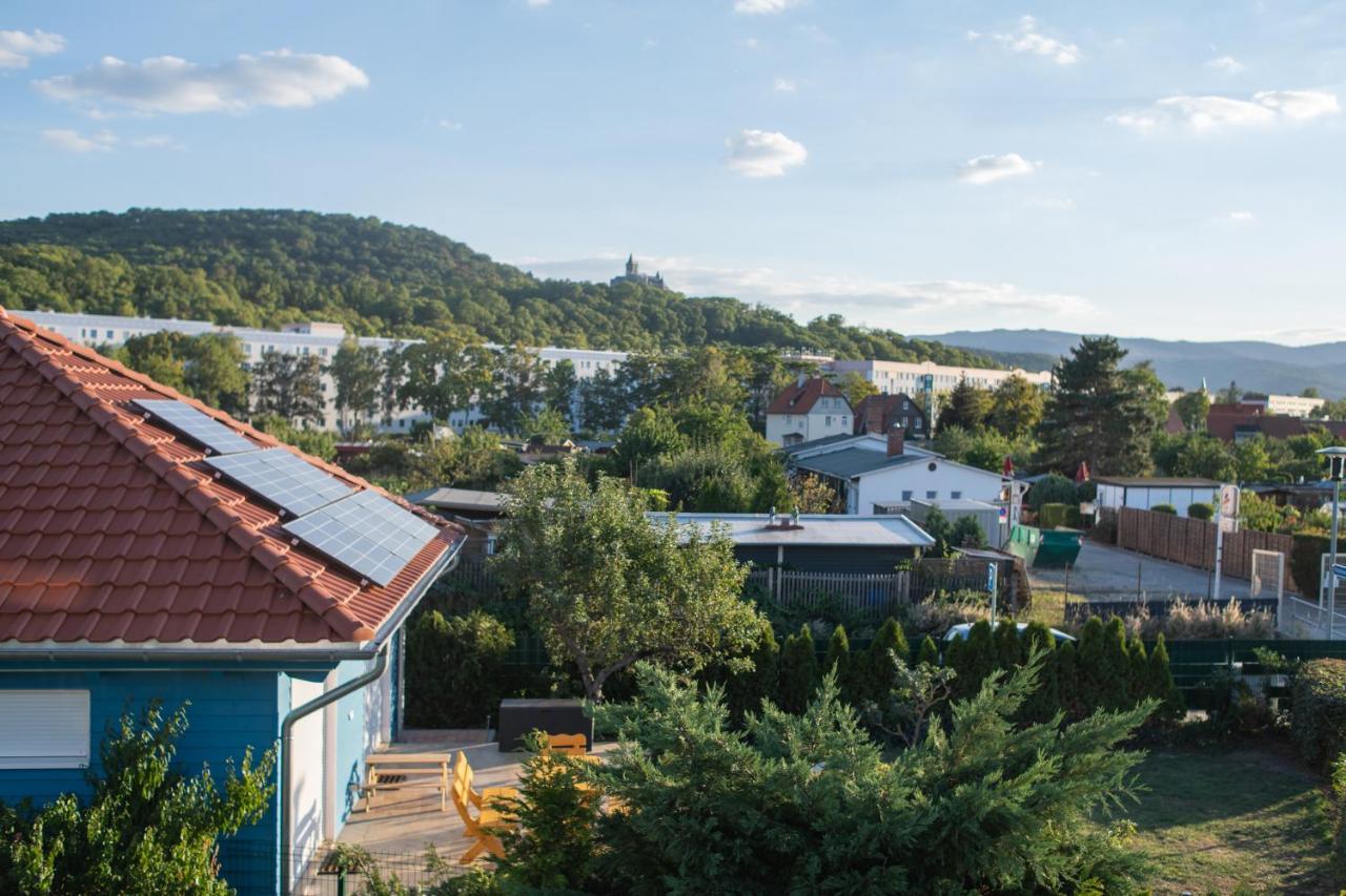 Blaues Ferienhaus Wernigerode Buitenkant foto