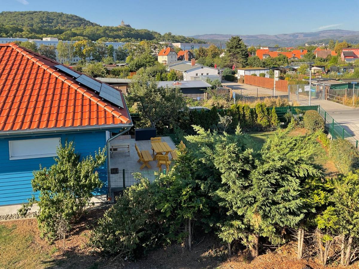Blaues Ferienhaus Wernigerode Buitenkant foto